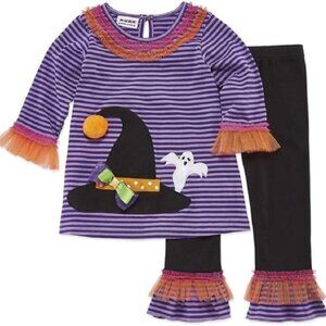 Baby Toddler Girls Blueberi Blvd HALLOWEEN Witch Hat Outfit Size 12 24 mo 4T NWT